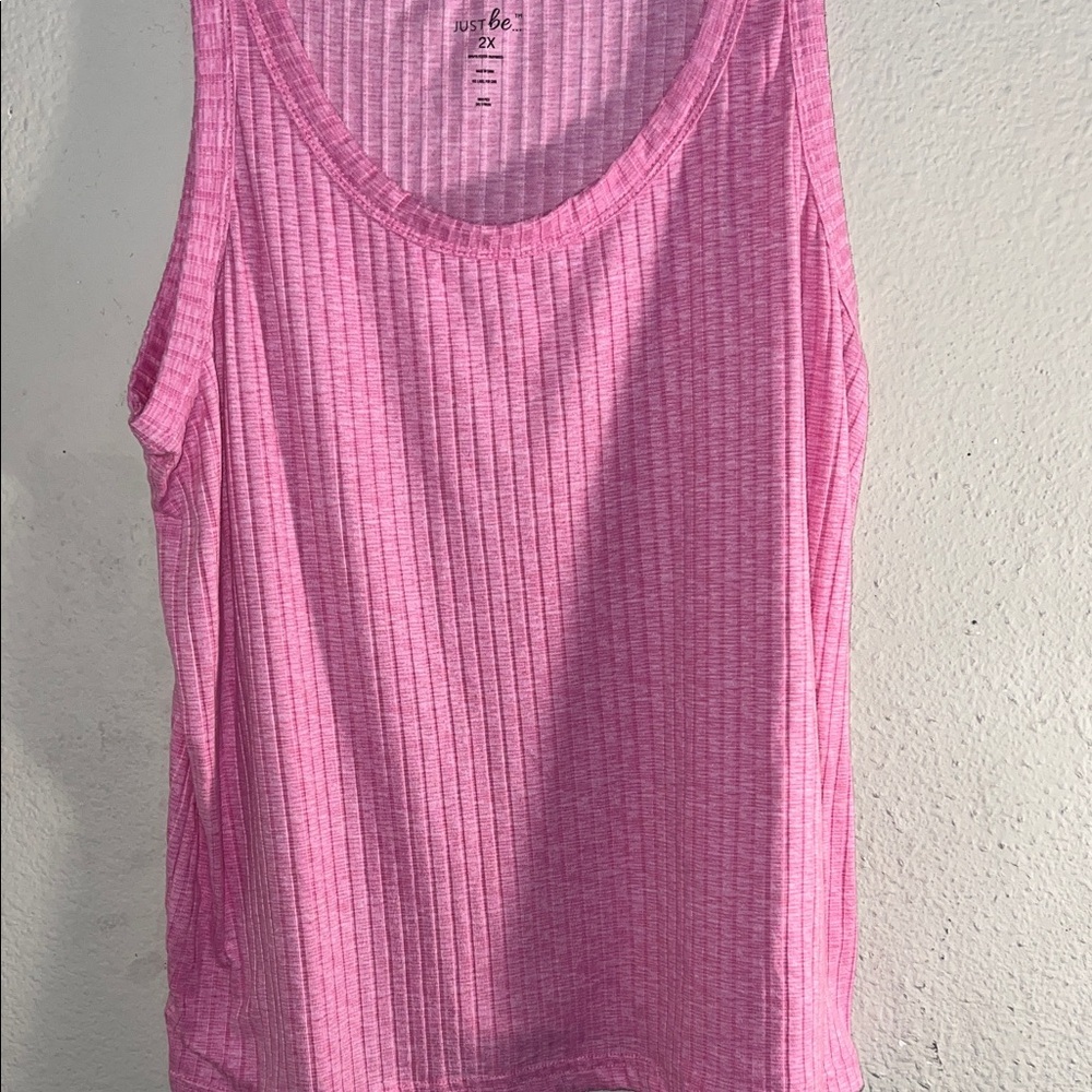 Pink Ribbed Women's Pajama Set - Picture 12 of 13